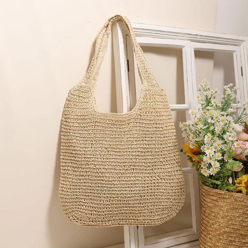 Bolso Hobo de Paja Tejido a Ma - Luxury Beach Bags Ysl reseña y precio