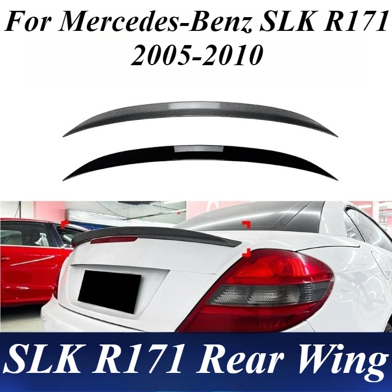 

For Mercedes SLK R171 2004-2010 Trunk Lid Lip Spoiler Rear Wing AMG Style Plastic Car Tailgate Styling Auto Exterior Accessories