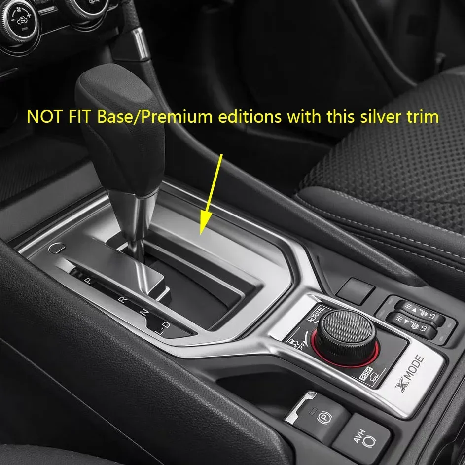 Carbon Fiber Interior Gear Shift Panel Cup Holder Cover Trims For 2019-2024 Subaru Forester SK (LHD & RHD)