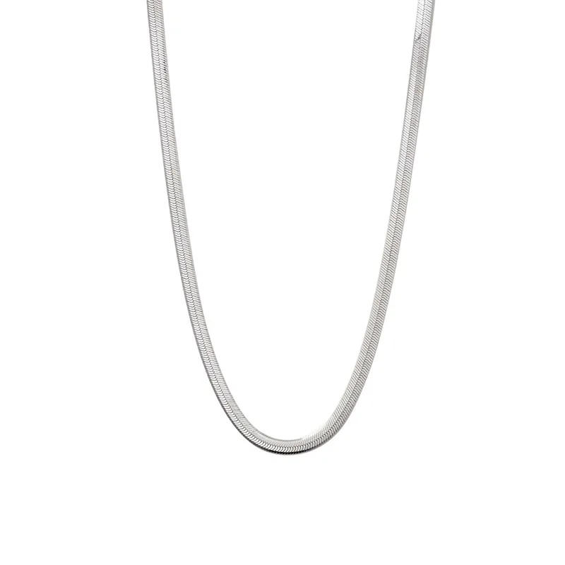 Faionable المرأة شقة عظم الثعبان سلسلة Nelace تنوعا تصميم خفيف الوزن Ele بليد الترقوة مجوهرات Accory