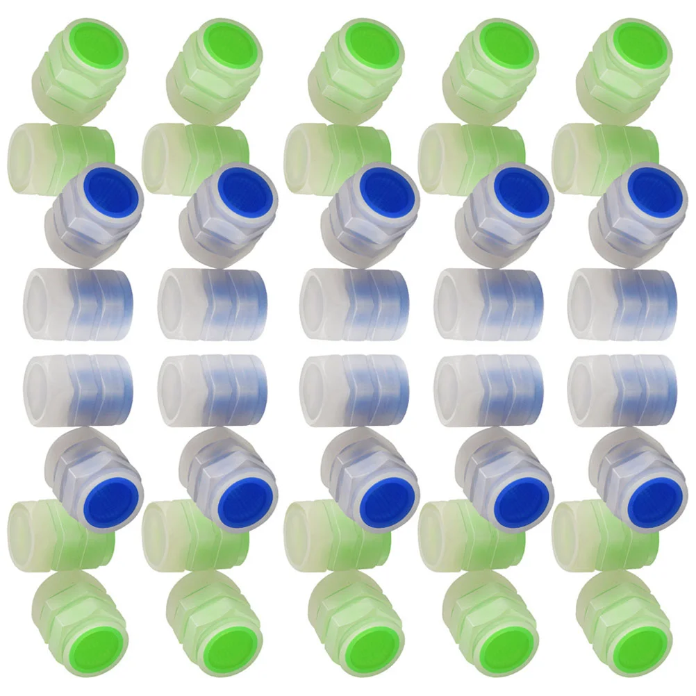 40 Pcs Bicycle Valve Cap Decorative Stem Caps Luminous Tire Valves Covers for Truck Car Plastic Pp