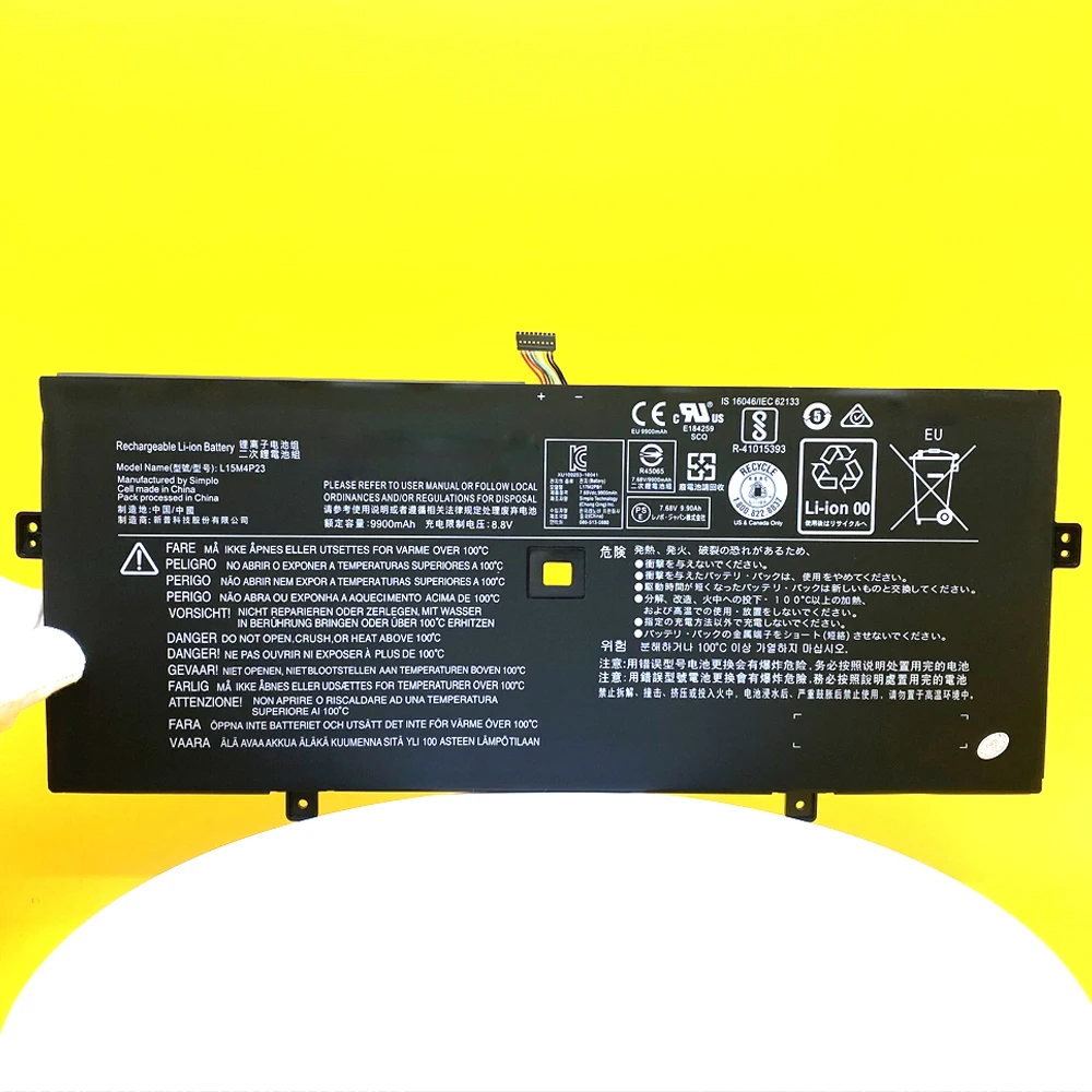 NEW Laptop Battery For Lenovo Yoga 910-13IKB Yoga 910 13 80VF,Yoga 5 Pro(512G) L15C4P21 L15M4P23 L15M4P21 L15C4P22