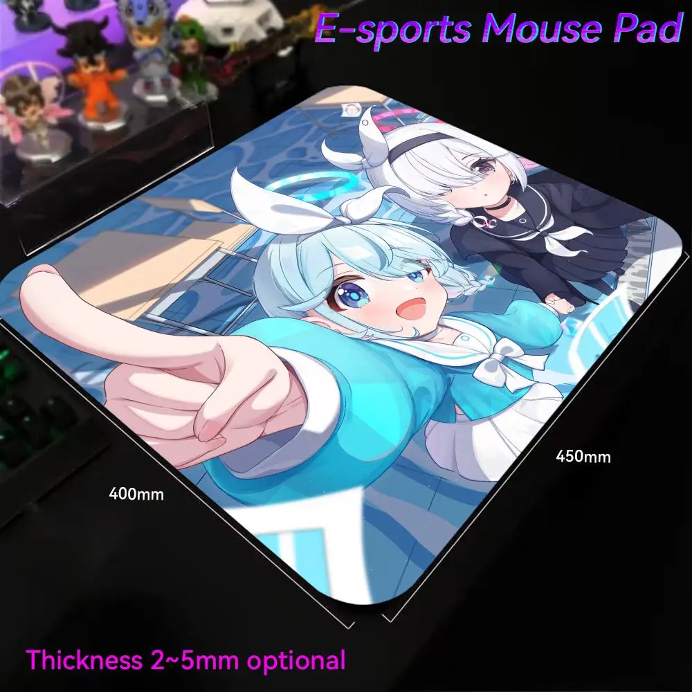 A_arona Mouse Pad One Piece Mouse Pad Small Mouse Pad Hentai Mouse Pad Wrist Protector 450x400 E-Sports Desk Mat Teclado  Tapete