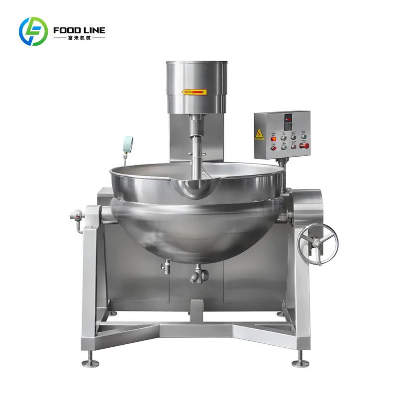 Customized Cooking Mixer with Gas Heating Cooking Mixer Heating Small 50 Liter Heated Mixing Cooker