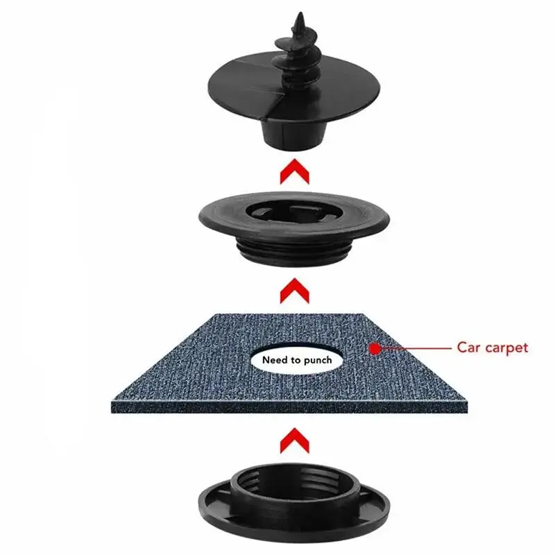 10pcs Car Floor Mat Fixed Clips Universal Anti-Skid Fixer Grips Anti Skid Buckle Retention Holders Car Accessories