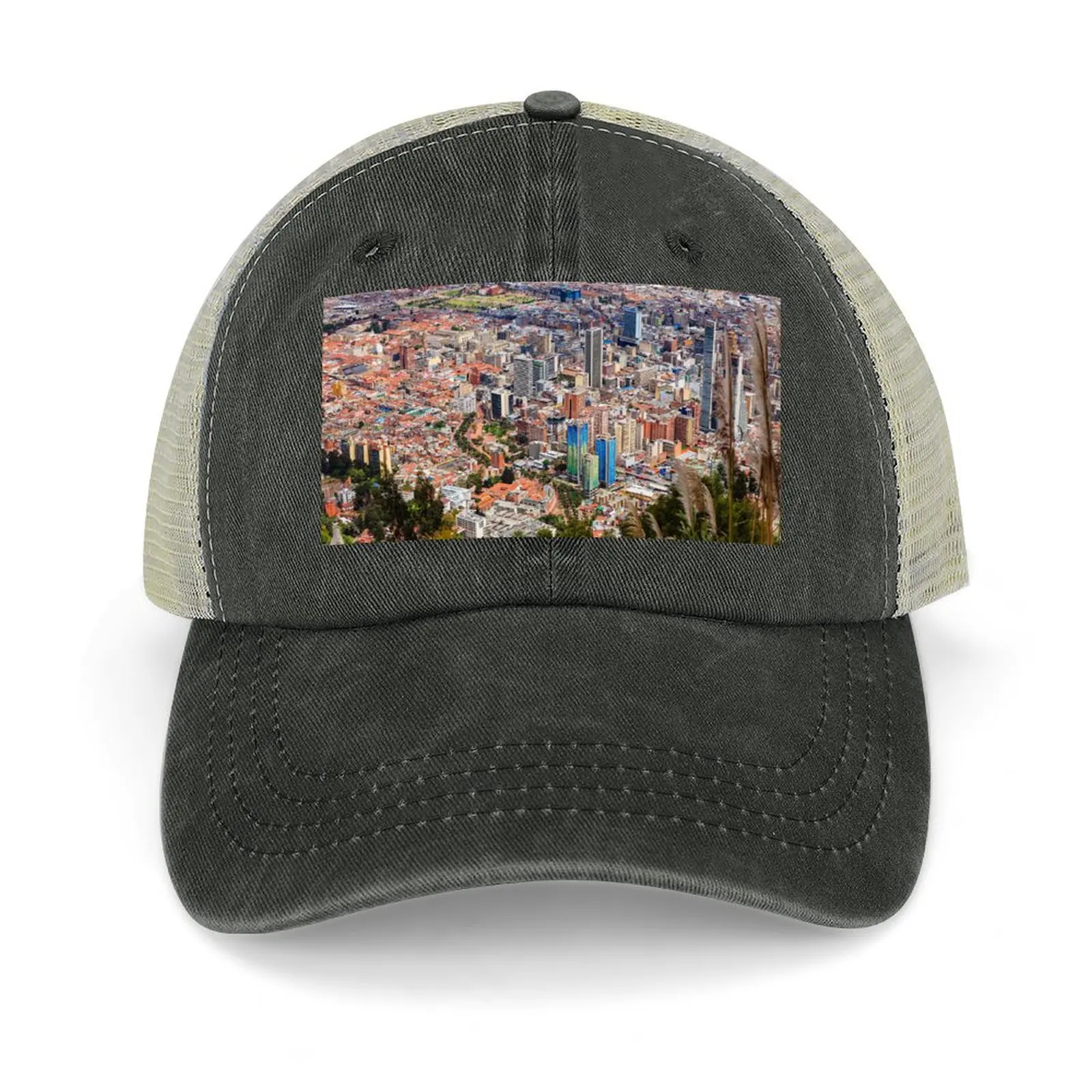 

Bogota, Colombia - View Of Downtown Area From Monserrate Baseball Cap Visor Golf Streetwear Mens Women's