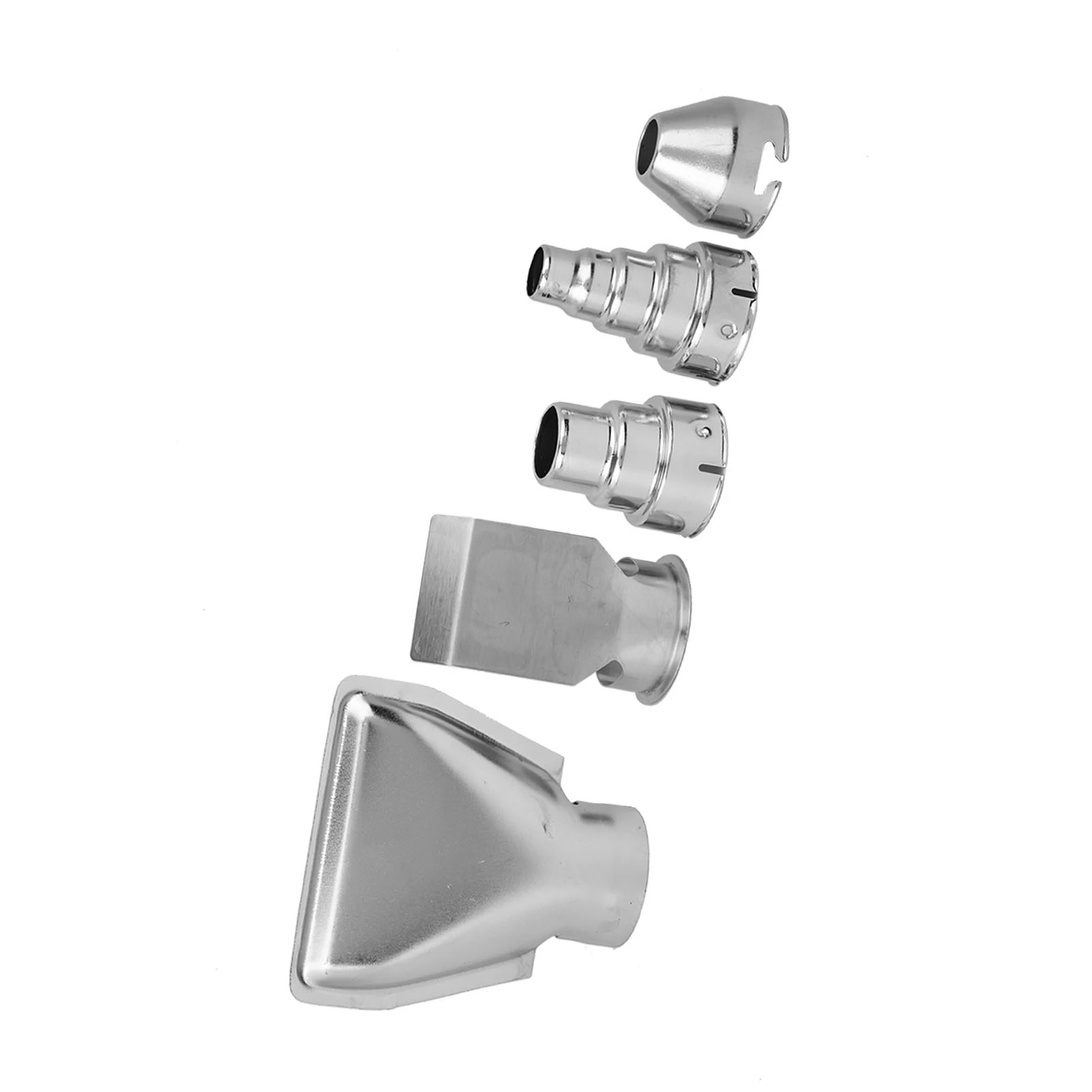 /Conjunto de bicos de pistola de ar quente de aço inoxidável, acessórios de soprador de calor, bico de pistola de ar quente, peças de pistola de ar quente, bico de pistola de calor