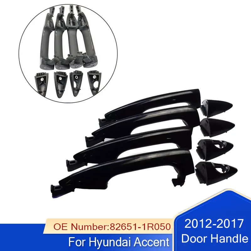 

2PCS Car Outside Exterior Door Handlefor Hyundai Accent 2012 2013 2014 2015 2016 2017 82662-1R060 82652-1R060