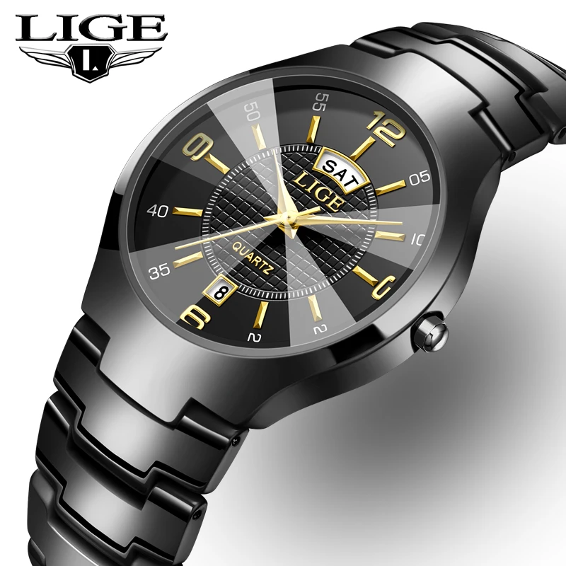 

LIGE 2026, элегантные керамические женские часы, роскошные модные кварцевые наручные часы, водонепроницаемые часы с датой и неделей, женские подарки Reloj Mujer