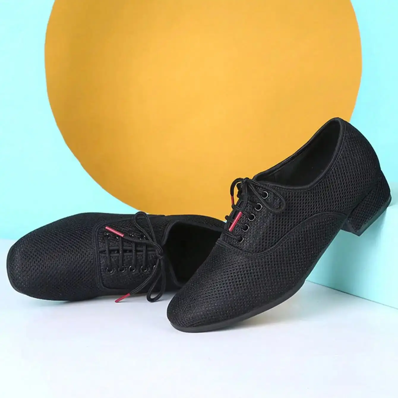Große Größe Männer Salsa Latin Ballsaal Tanzen Schuhe Geschlossene Zehen Männer Tango Jazz Schuhe Rindsleder Schwarz Junge Männliche Tanz turnschuhe