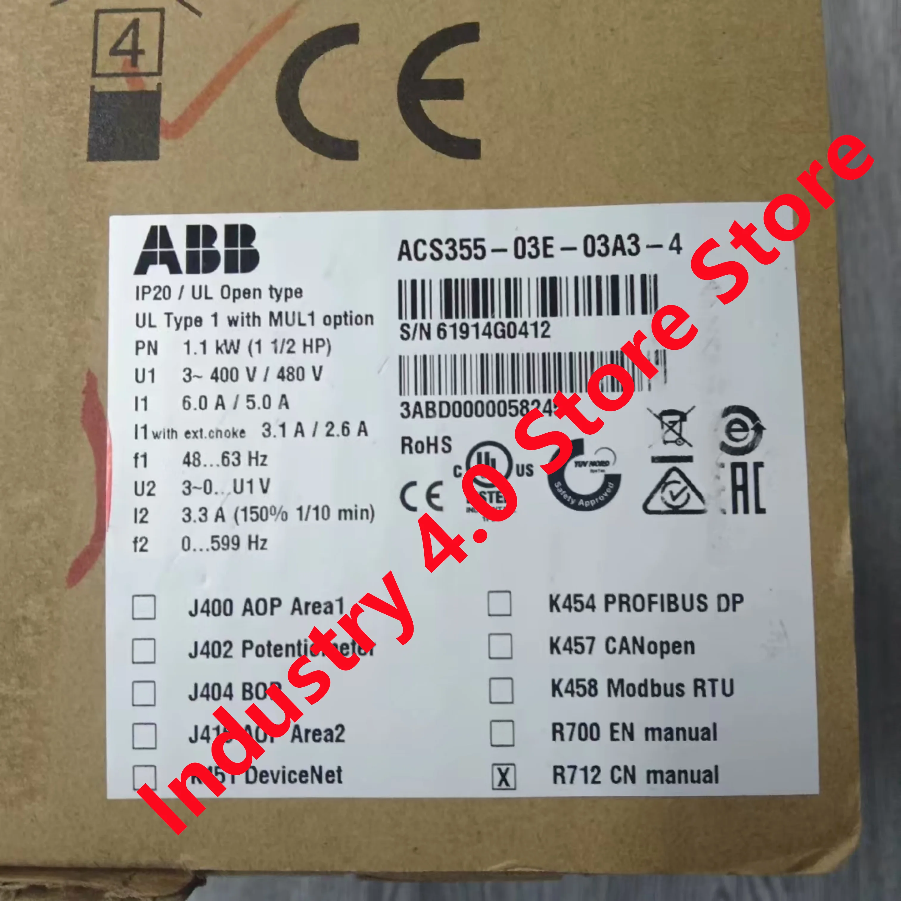

ACS355-03E-03A3-4 ACS355-03E-03A5-2 new original