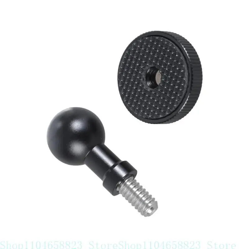 

17 мм шаровая головка, винтовой адаптер 1/4, алюминиевый адаптер для держателя телефона для мотоцикла, простая установка для креплений и штативов для телефонов