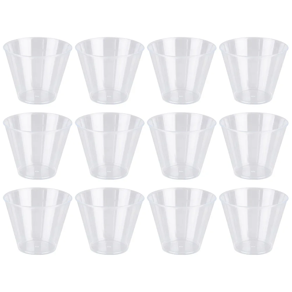 

50 Pcs Transparent Hard Plastic Tasting Cup Durable Cups Drinking Small Capacity Thicken