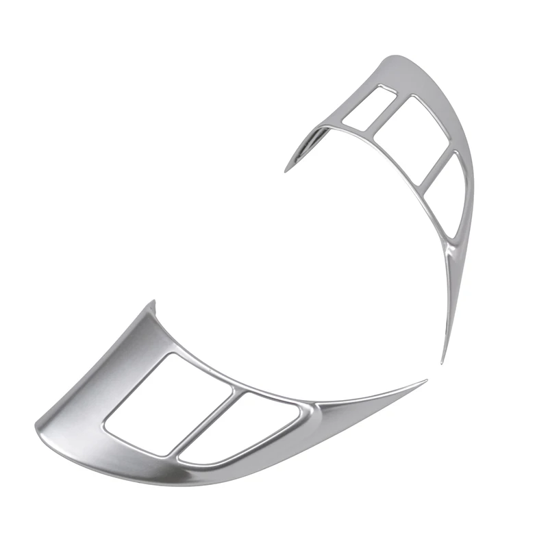 Accessories 2pc Fit For Mazda 6 Atenza 2012-2016 Chrome Steering Wheel Panel Cover Badge Insert Trim Accent