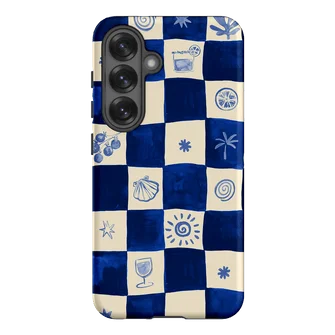 Luxury swag Checkered Tropics Phone Case for Samsung Galaxy S20 FE S22 S24 S25 S26 Plus Ultra Edge 4G 5G Double-layer Back Cover