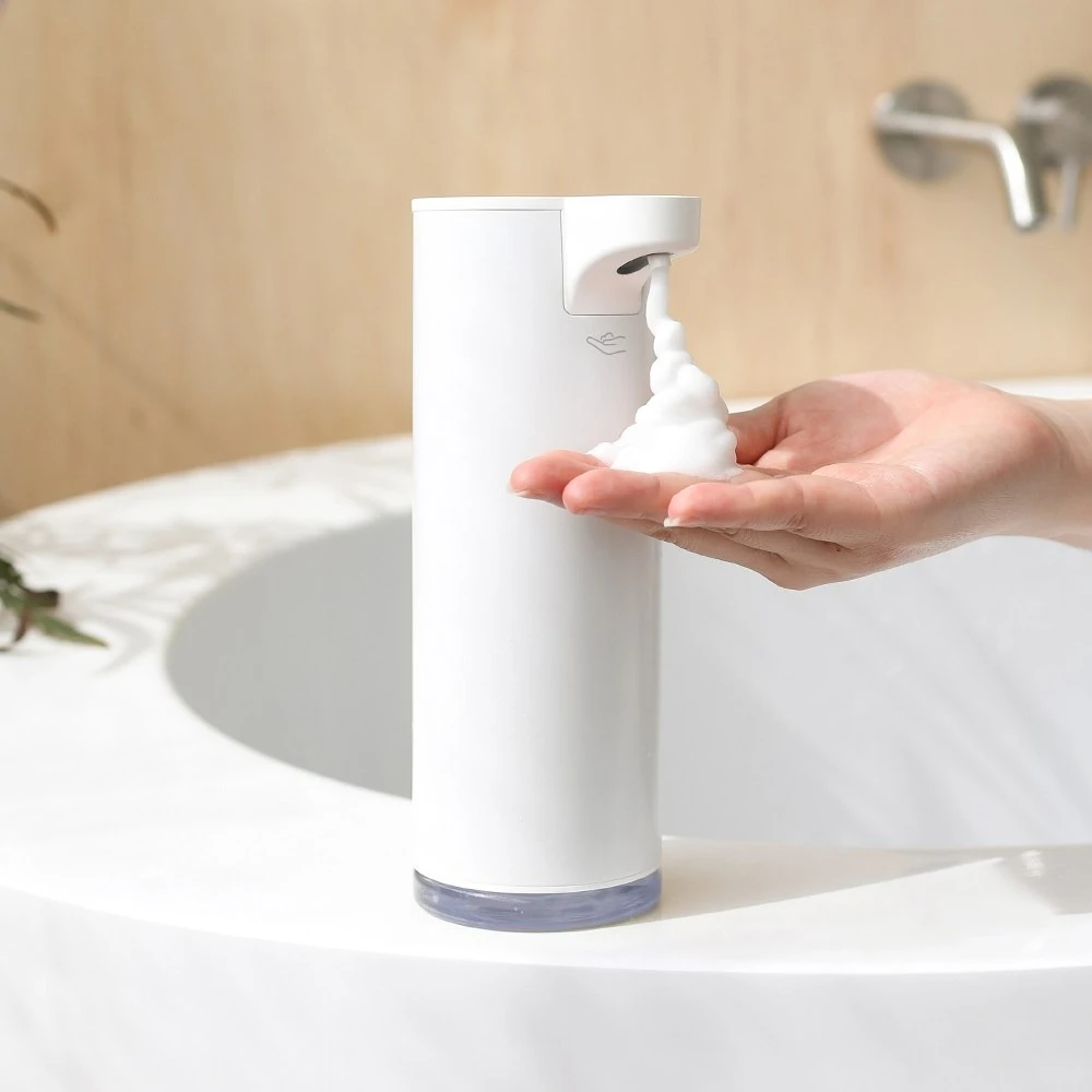 

Foaming Automatic Soap Dispenser Stainless Steel IPX5 Wall-Mounted Sensor Smart Bathroom Infant Hand Soap Dispenser Accessories