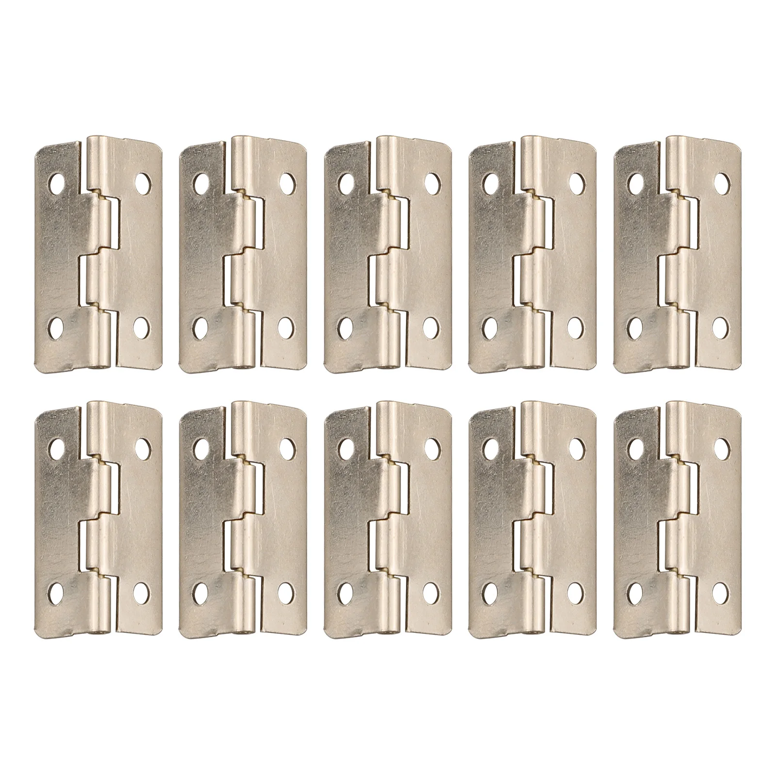 Furniture Connector Hinges for Four Hole Iron Design with Flat Opening and 90 Degree Movement for Wooden Boxes and Cases