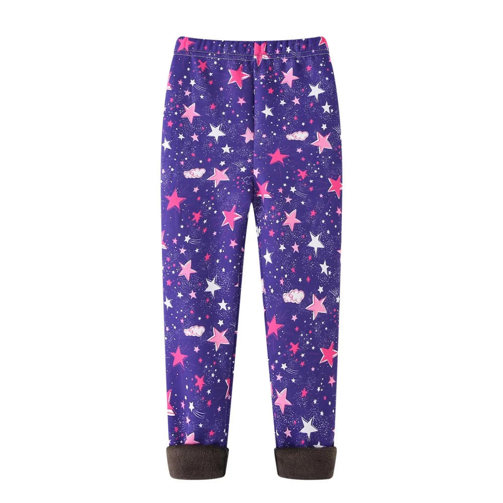 Girls Pants Autumn Winter Children Trousers Warm Leggings Thicken Velvet Star Print Kids Pants Baby Girl Keep Warm Legging 4-13Y