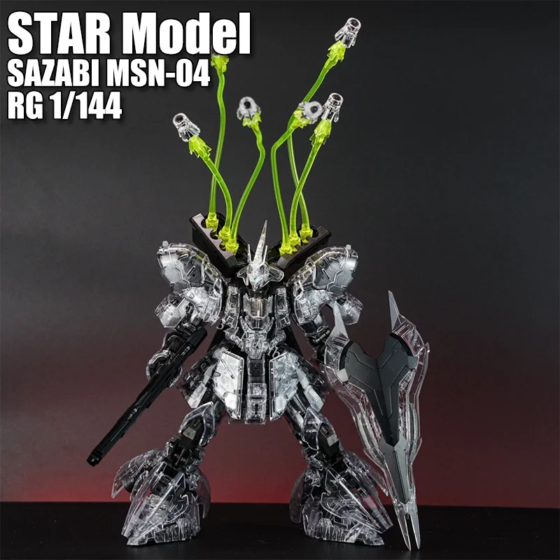 

Модель STAR SAZABI MSN-04 RG 1/144, прозрачная механическая версия, сборный набор, фигурки роботов, пластиковый подарок