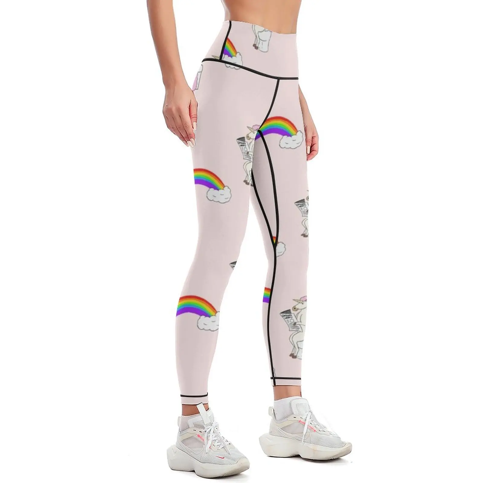 Unicorns Poop Rainbows Leggings gym's clothing sports shirts gym Womens Leggings