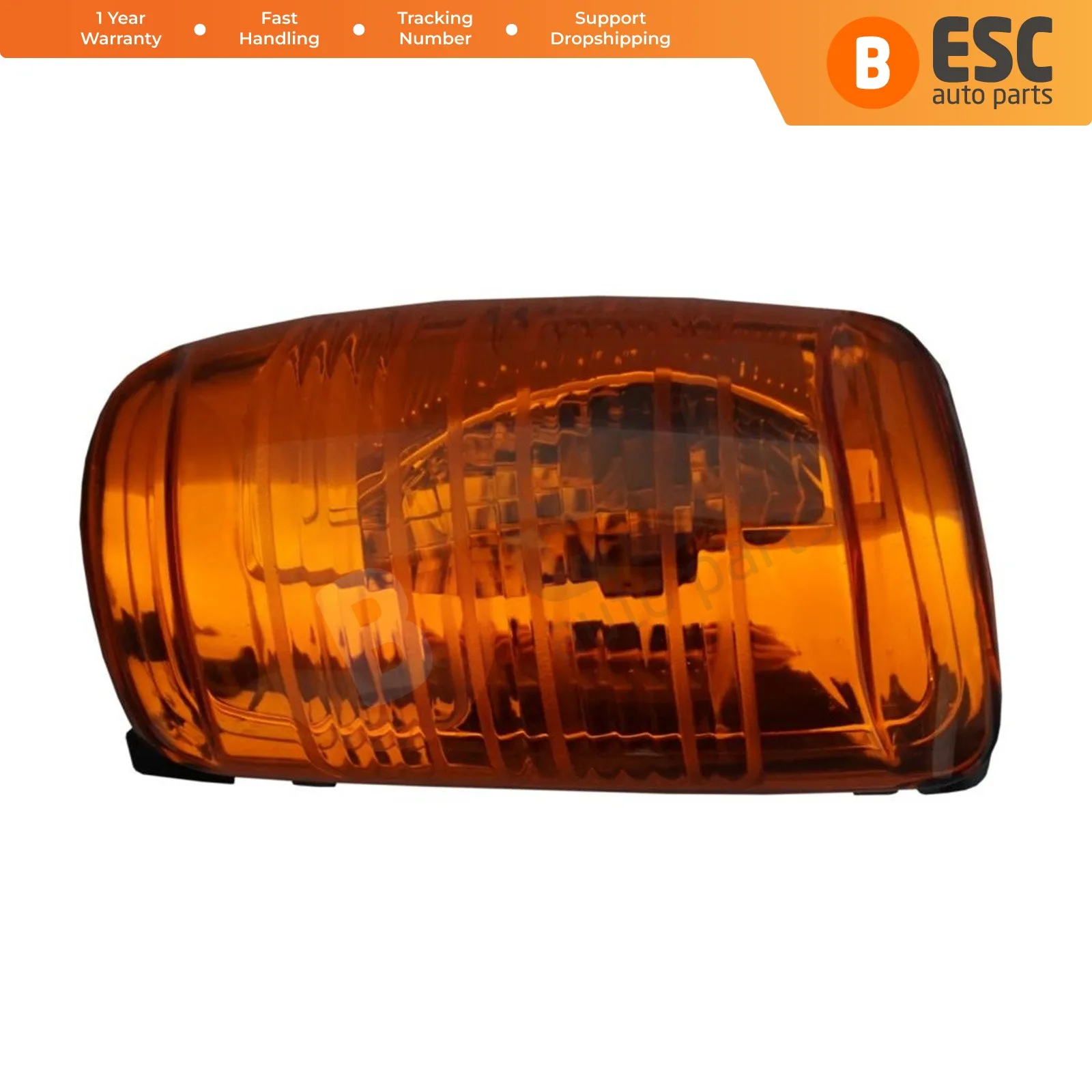 

ESC Auto Parts ESP593-2 Side Door Wing Mirror Orange Indicator Lamp Lens 1847390 Right for Ford Transit 2013-On Ship From Turkey