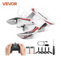 VEVOR EPP Foam RC Plane 2.4G 3CH  Radio Control Aircraft Sea And Air RC Glider Water Land Flying Airplane Toys Gift For Boys