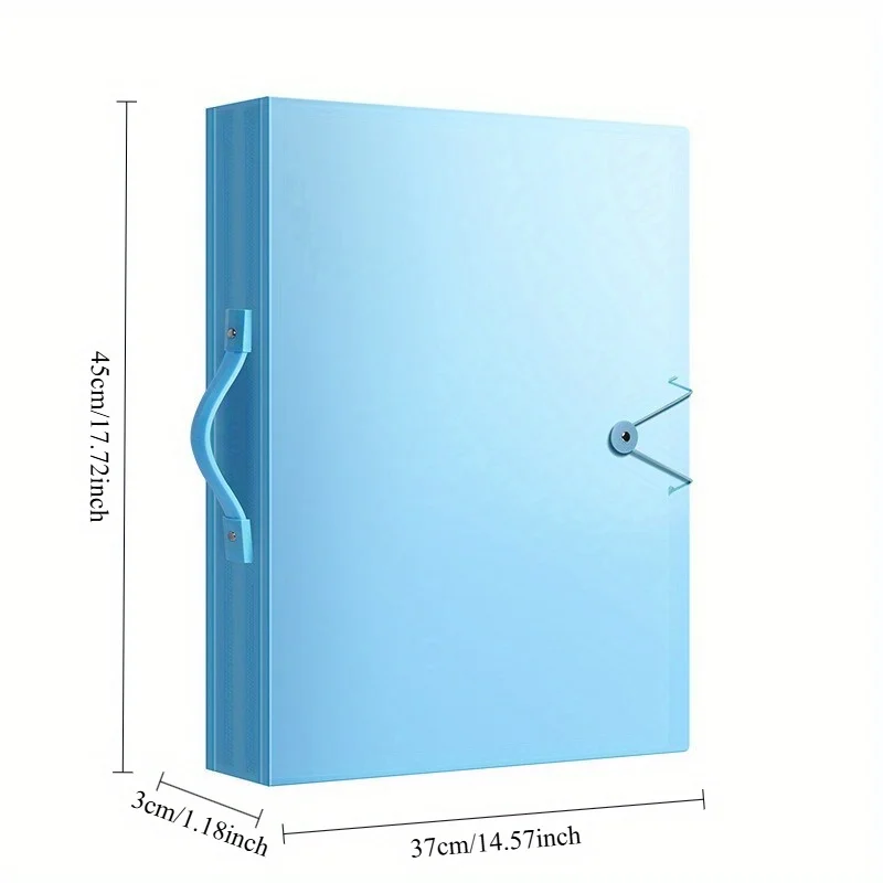 A3 Art Portfolio 60 Pockets, 120-Page Presentation Book with Handle, Blue Night Sky Design for Artists,Office Document Organizer