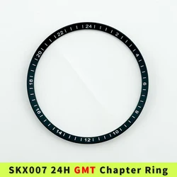 SKX007 SKX009 SRPD GMT Chapter Ring 24 Hours Matte Black for NH34 Movement