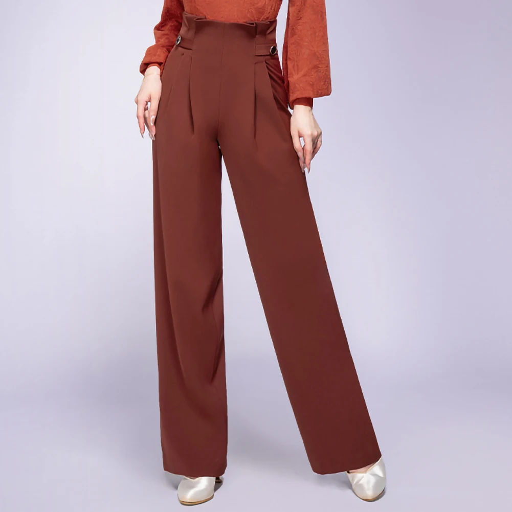 Nieuwe Latin Danswedstrijd Professionele Git Gerst Taille Verdikte Dames Hoge Taille Broek Broek Samba Elegant