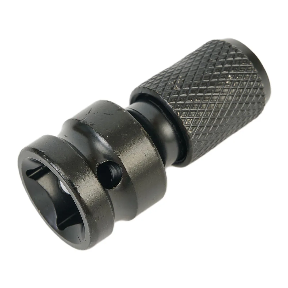 Tool Drill Bit Chuck Adapters 2Pcs Converter Tungsten Steel 1/2 Square Drive To 1/4 Hex Shank 50x23x18mm Conversion Durable