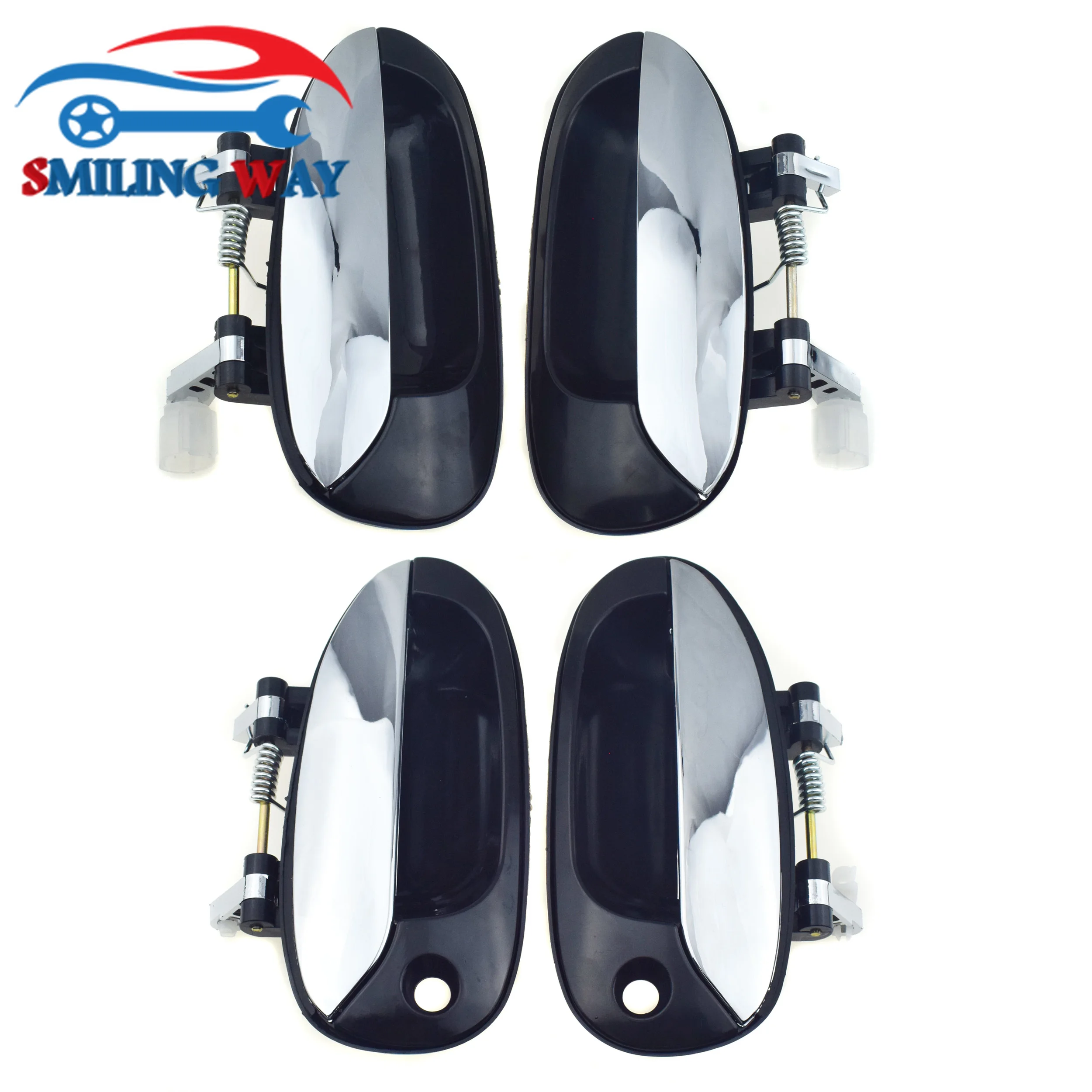 1 / 2 / 4 хром наружная дверная ручка автомобиля, передний/задний левый водитель/правый пассажир для Kia Carens 2003 2004 2005 2006