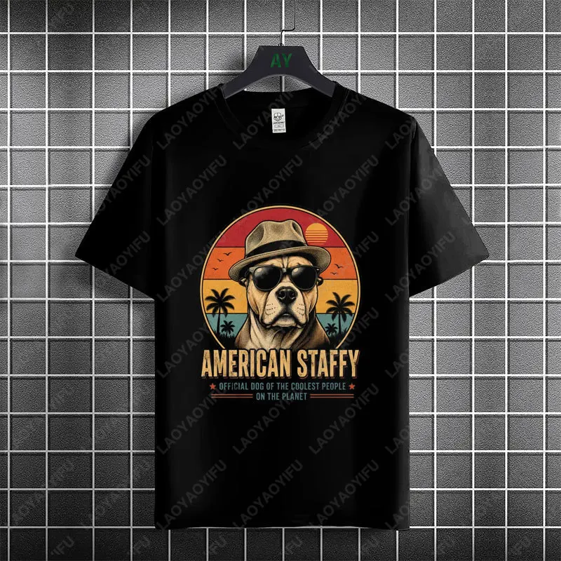 Funny American Staffordshire Terrier Graphic T-shirt with 