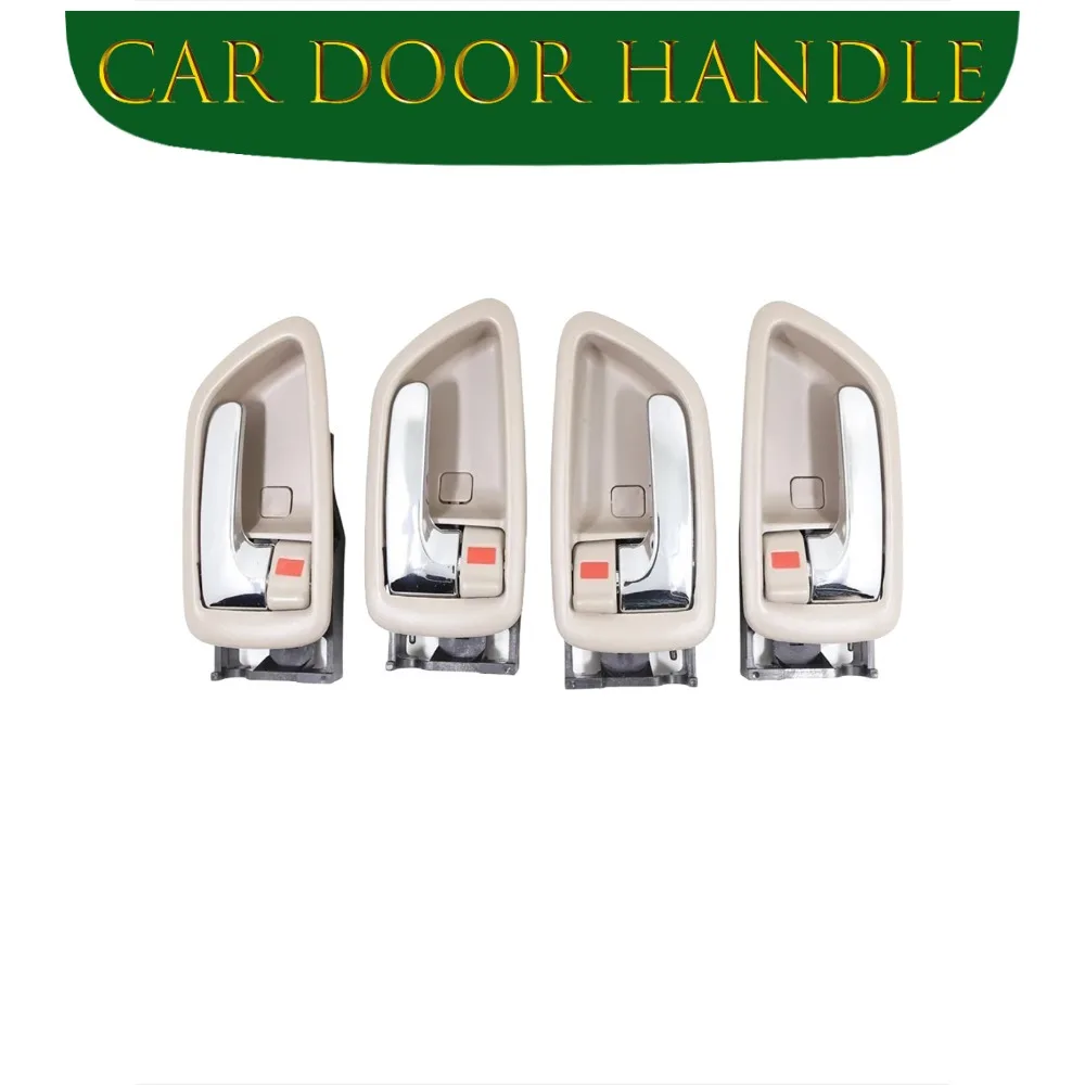 

4PCS ONE SET INTERIOR DOOR HANDLE FOR TOYOTA AVALON 2000-2004 R:69205-AC010 L:69206-AC010