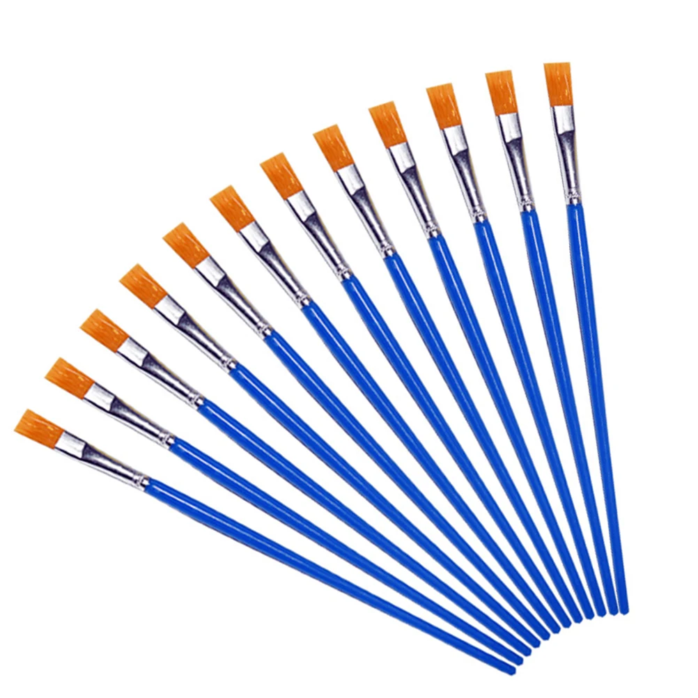 

100 Pcs Watercolor Brush Set Paint Brushes Painting Accessories Long Handle Wooden Travel
