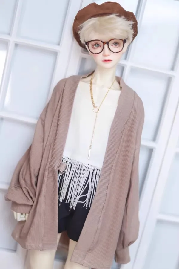 1/3 1/4 Scale Lazy Style Lantern Sleeve Loose Mid Length Cardigan Model for ID75 Dragon Soul 73 POPO68 SD10 MSD DIY