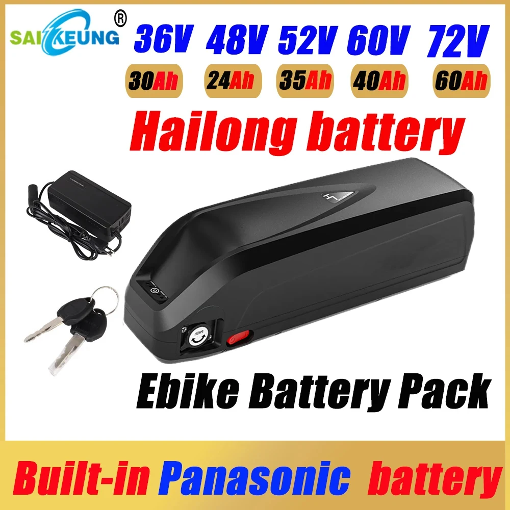 

36 72 60 52v bateria 48v 30ah bicycle 25ah ebike batttery 48v Hailong 40 60ah15ah20ah (2000w) 50ah ebike battery with 5A charger