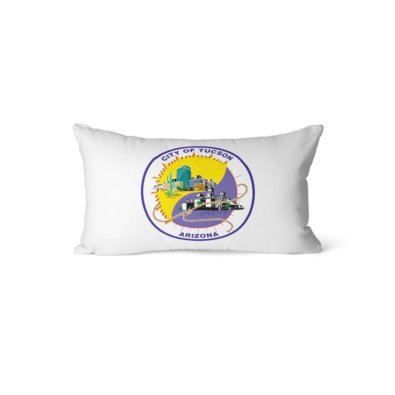 Gaslight Gatekeep GirlbossKiss Tucson Arizona Rectangular Throw Pillow Covers Cushion Cases Pillowcases