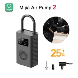 Mijia Air Pump 2 Portable Electric Inflatable Treasure 2000mAh Air Compressor Tire Sensor Pump for Motorcycle Car Soccer