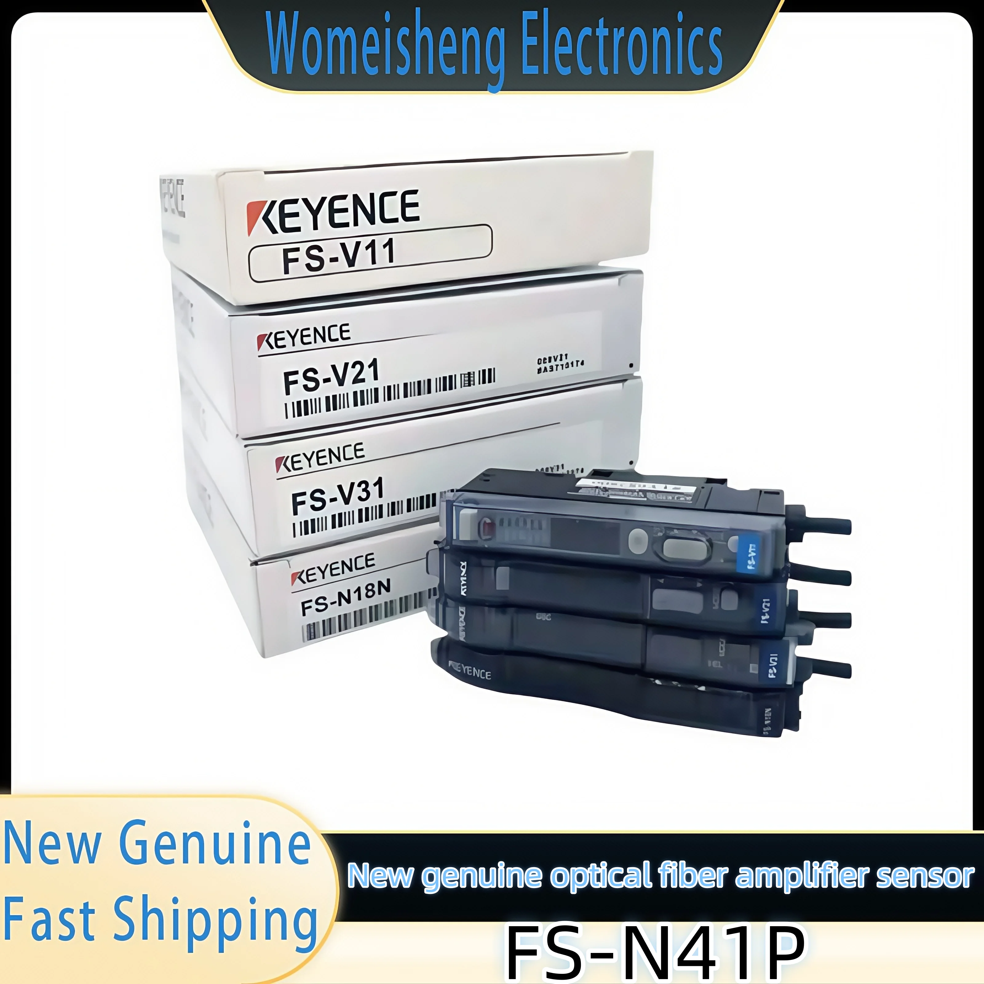 Sensor Penguat Serat FS-N41P Asli Baru 1 Buah