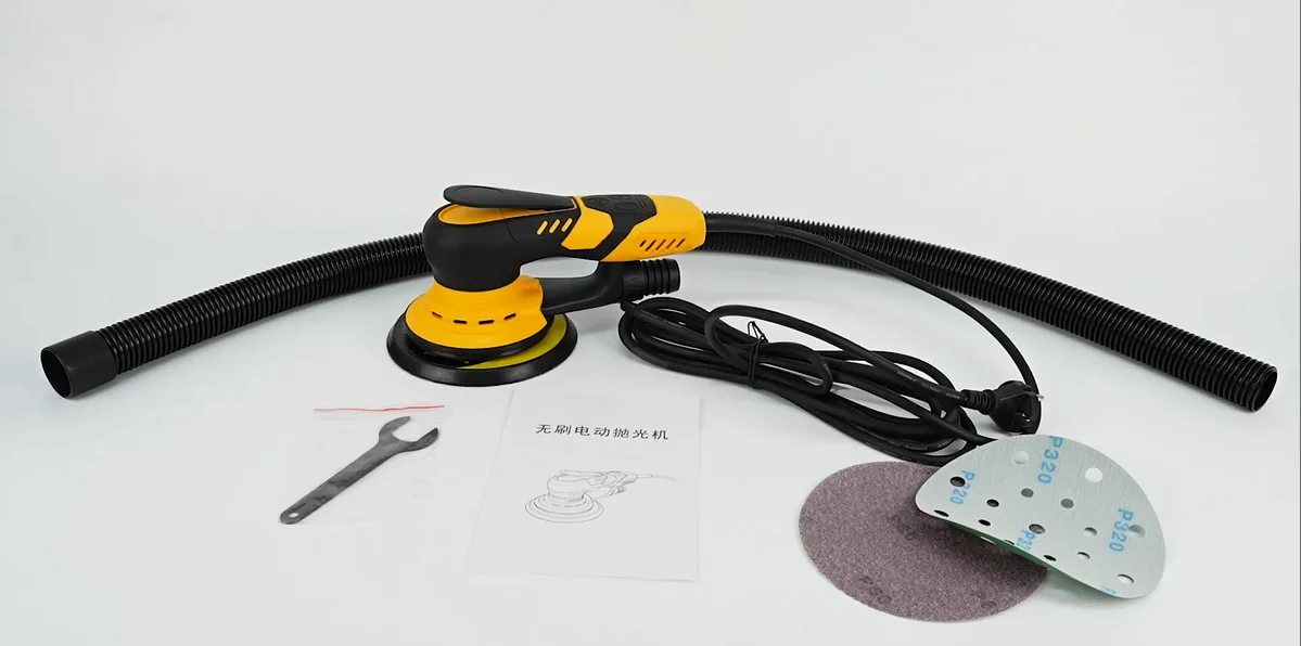 6 Inch 350W Professional For Car Body Grinding With 7-speed Regulation And Dust Suction Tube Electric Sander