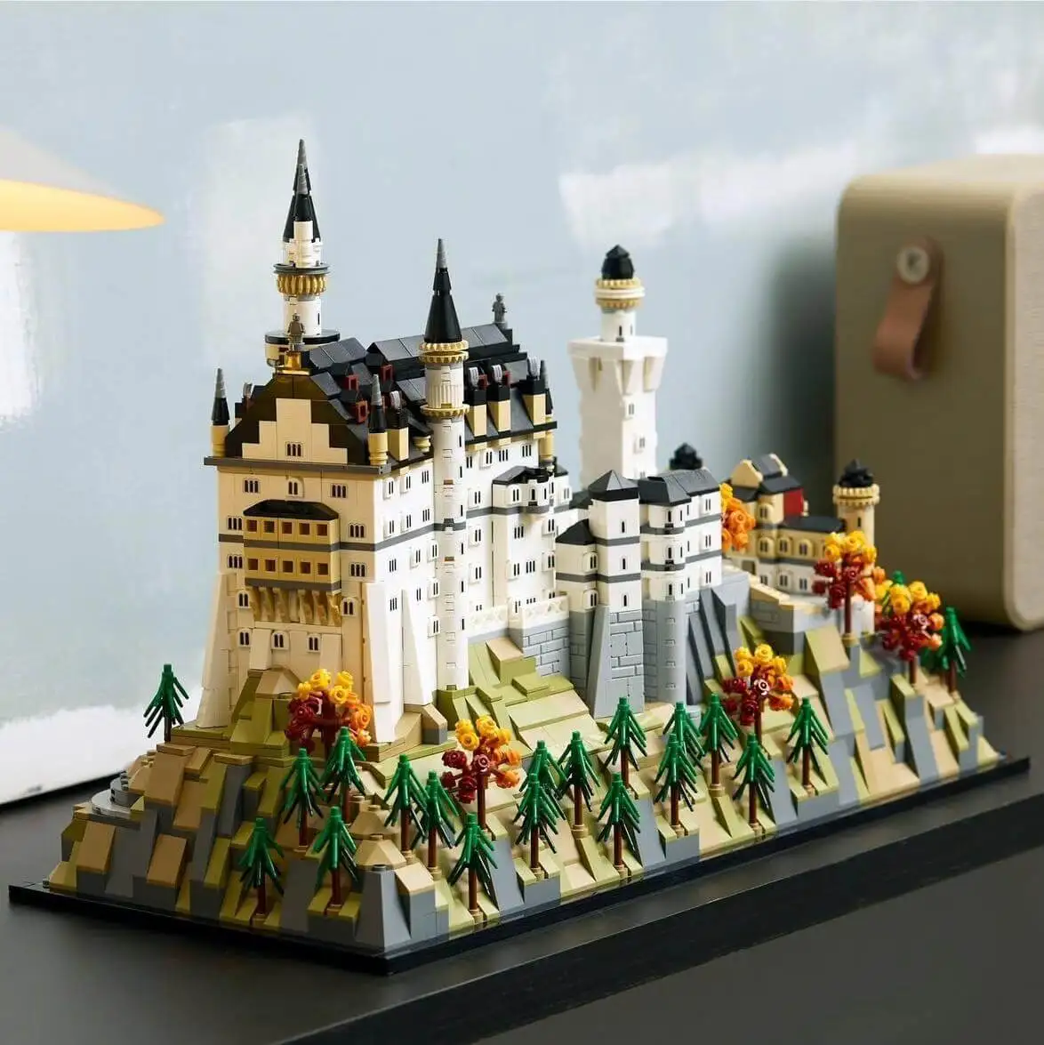 Zamek Neuschwanstein Modularny MOC Kreatywny widok ulicy Model Klocki Architektura DIY Edukacja Model do Składania Zabawki Prezent