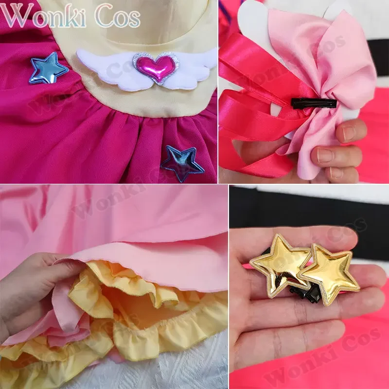 Anime Oshi no Ko cosplay AI homino cosplay disfraz niñas homino AI vestido rosa traje cosplay peluca conjunto completo se adapta