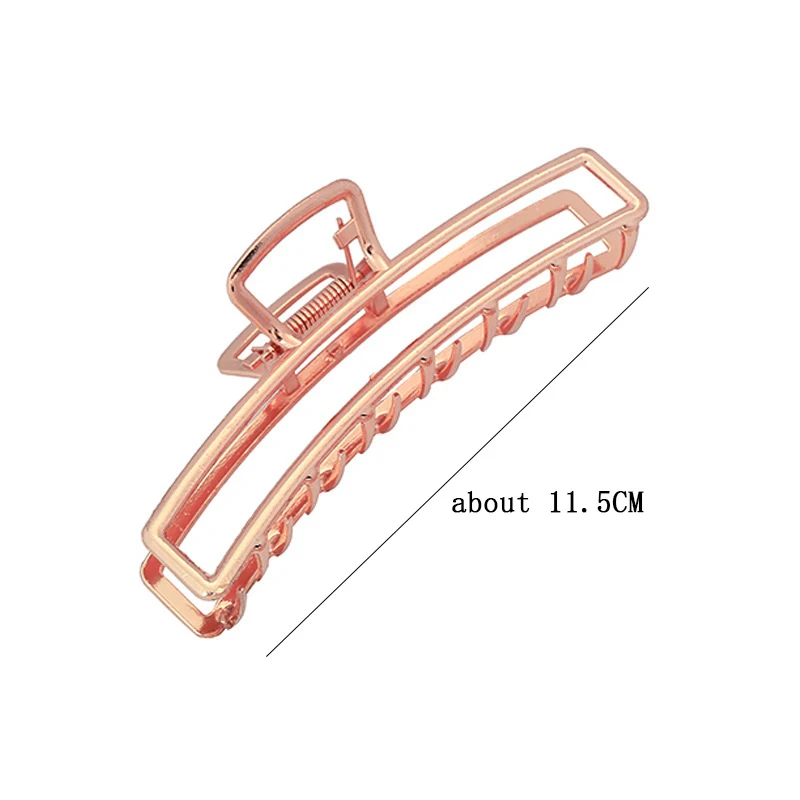 Multi Style Gold Metal Hair Claw Clips Hollow Geometric Butterfly Jaw Clips Strong Hold Non Slip Hair Crab Clamp for Women Thick