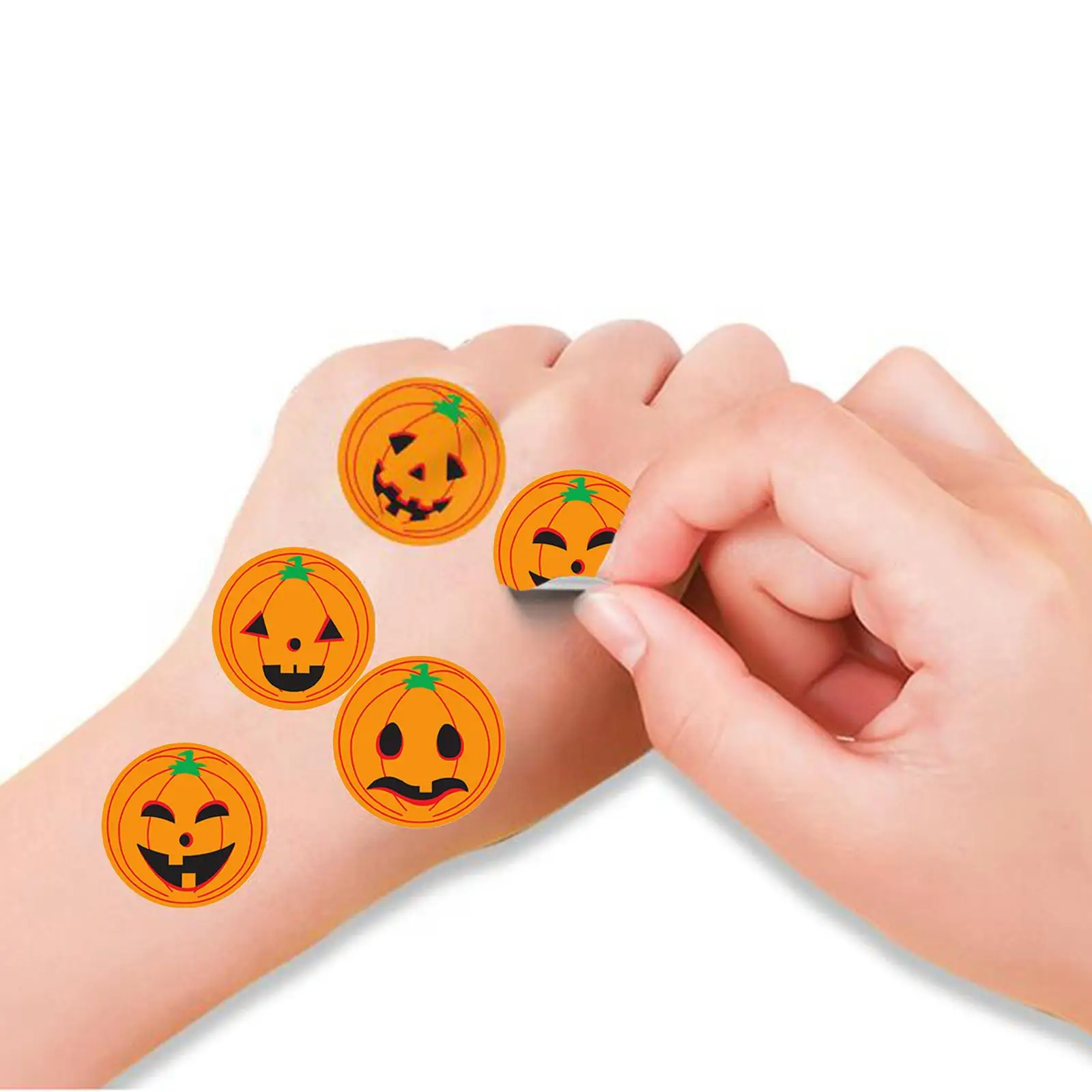 500x Halloween Party Stickers Treat Bag Stickers Face Stickers for Envelope Seals Card Cookie Cupcake Baking Party Favor