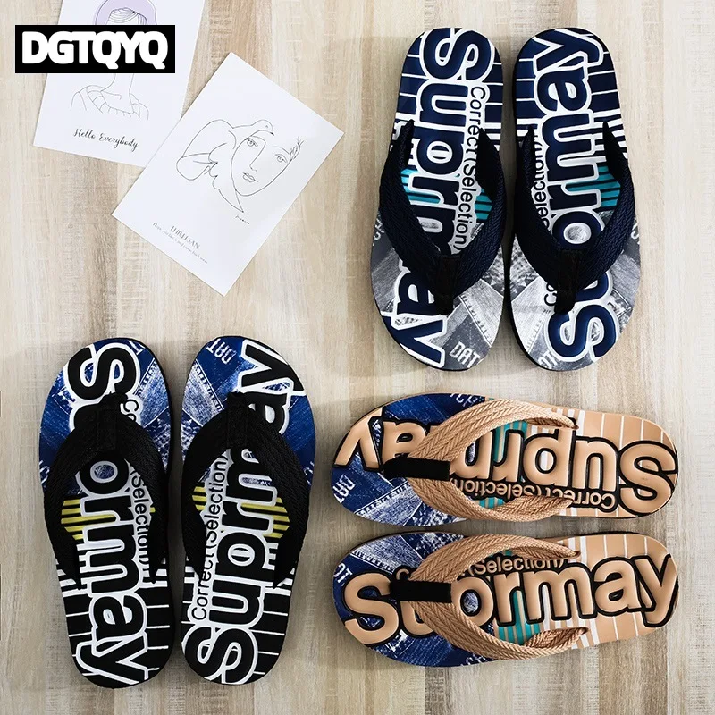 Man Slippers Personalized Foot Clip Flip Flop New 2026 Slippers for Men Smoothing Slipper All-match Fashion Korean Style Men #55