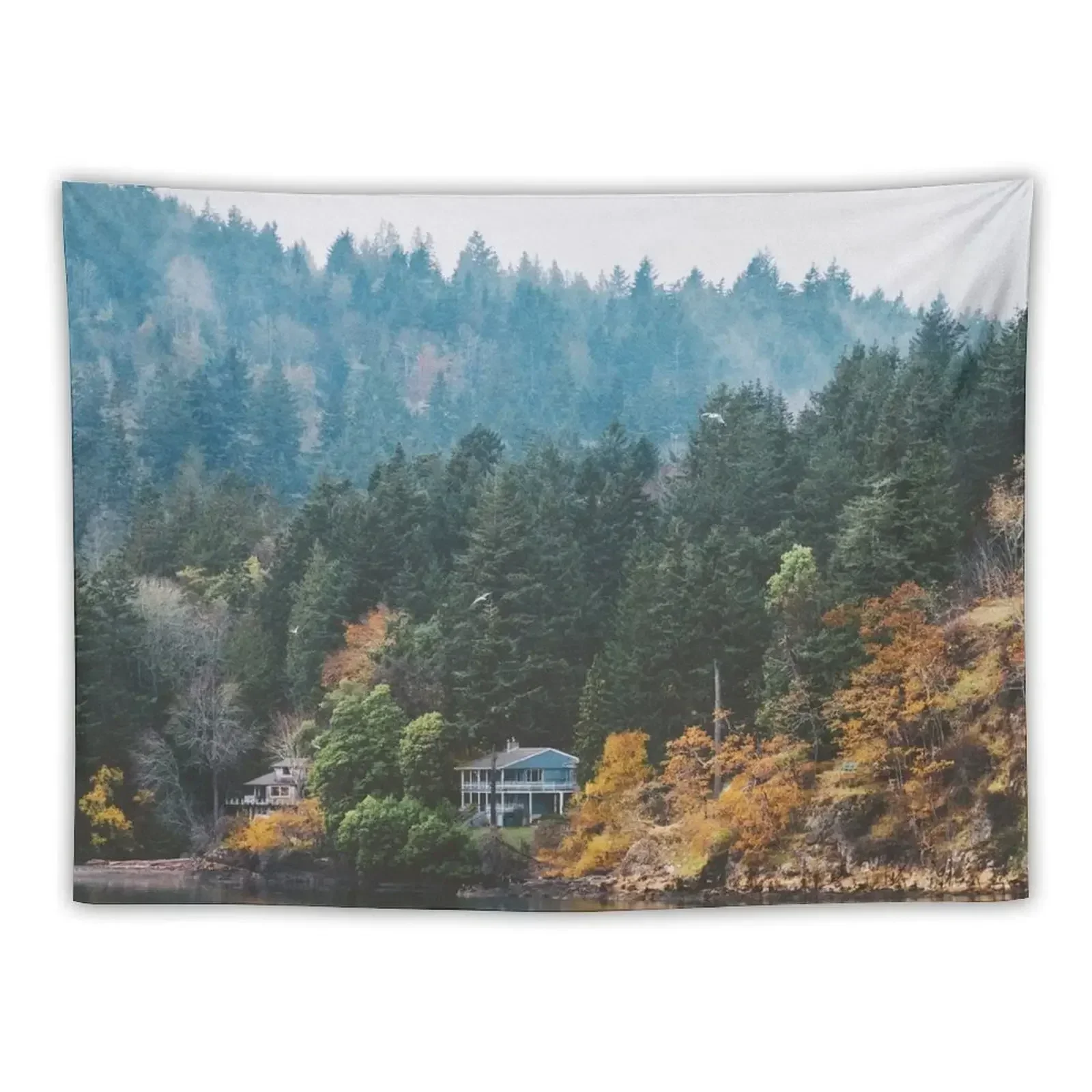 Ferry to Victoria, BC Tapestry Home Decoration Accessories Mushroom Tapestry