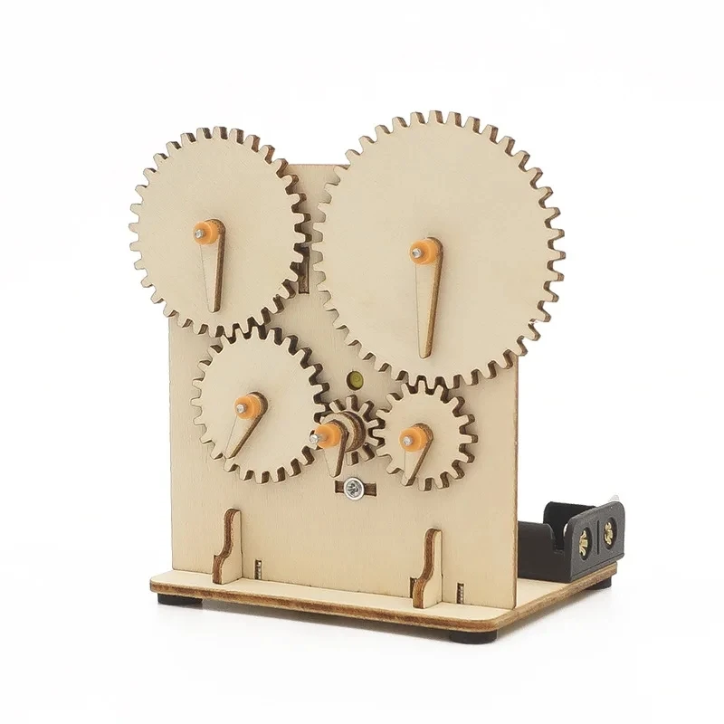 DIY 3D Mechanical Gear Transmission Model Assembly Wooden Puzzle Education STEM Science Teaching Tools Children's Toys