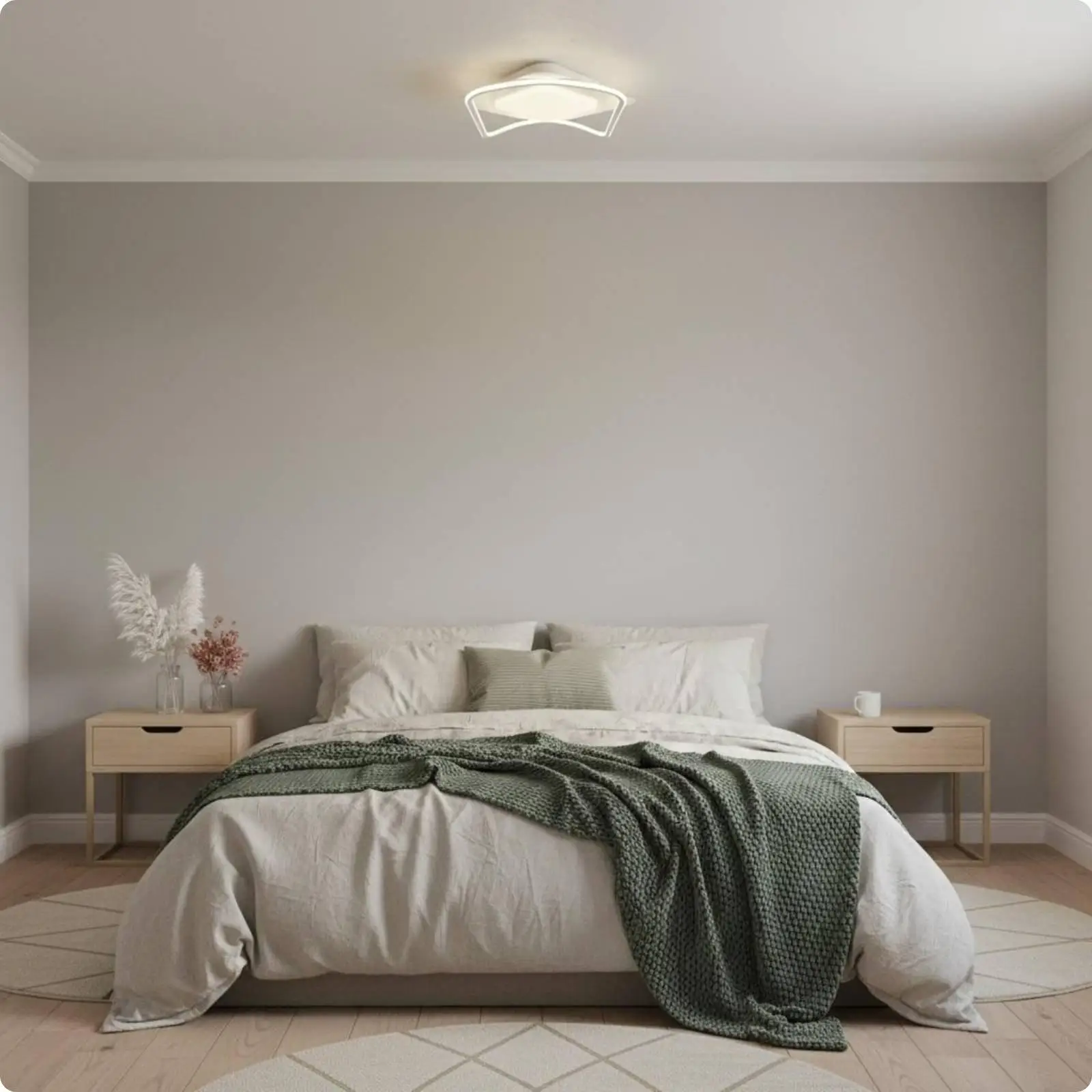 Flush Mount LED Ceiling Light for Dining Room Bedroom Living Room Modern Design Acrylic Shade Home Lighting Lamp