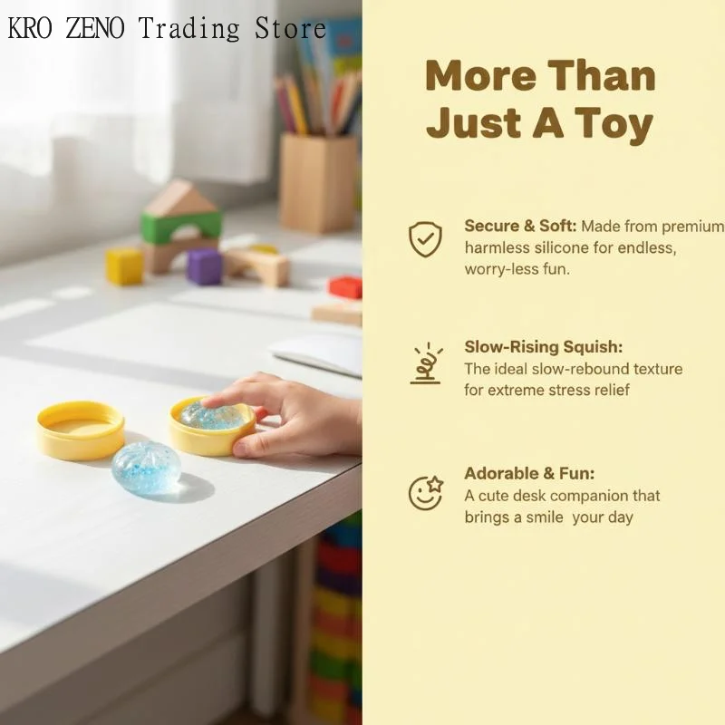 🔝Crystal Bun Cute Mini Soup Dumpling Shaped Stress-relief Squeeze Toy, Venting Office Prank Toy, Slow Rebound, Fun Gift✨