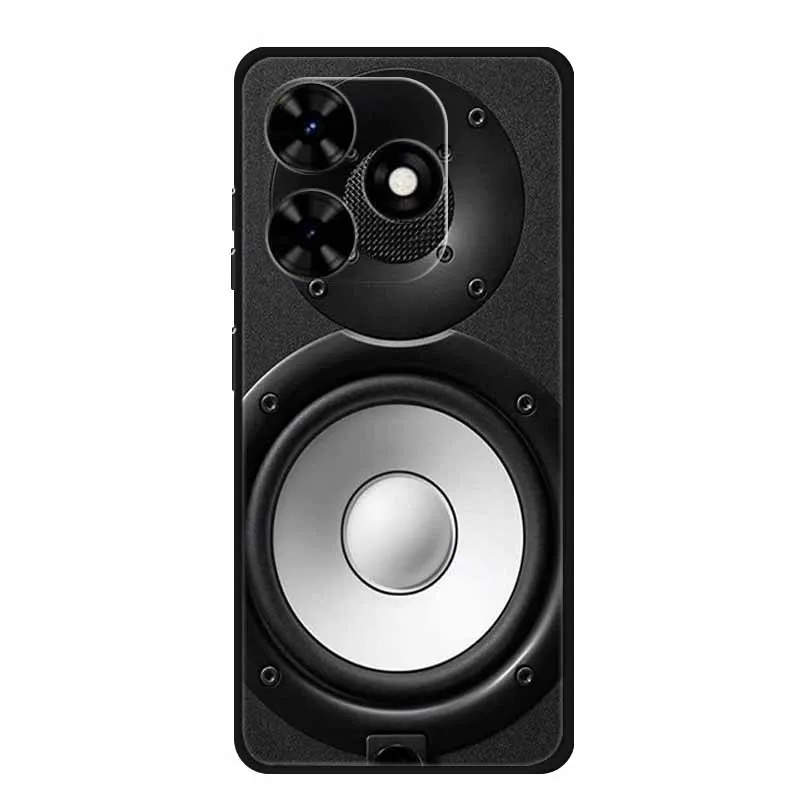 Tecno Spark Go 2024 케이스, 럭셔리 TPU 실리콘 소프트 백 커버, 휴대폰 케이스, Tecno SparkGo 2024 BG6, 충격 방지 플라워 펀다